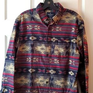 American Eagle Men's flannel shirt -EUC!
